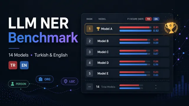 NER LLM Benchmark Görseli